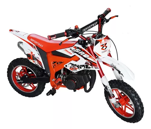 Zipper Moto Cross Infantil A Gasolina 50cc - Vermelho