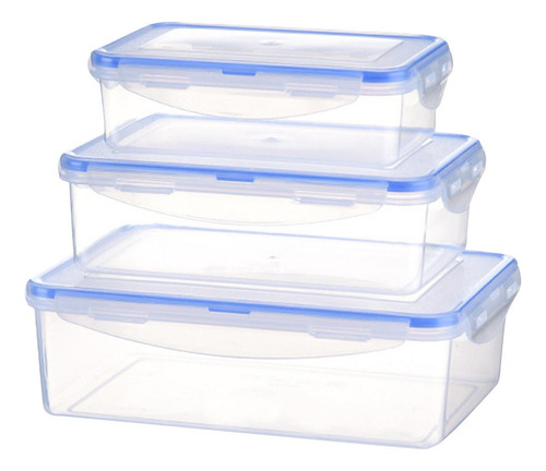 Dm-cfdm-cf3 Pçs Caixa De Armazenamento De Geladeira Recipien