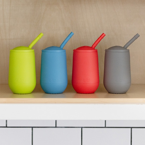 Vaso Ezpz Entrenador Grande Con Popote Para Bebes Silicon Color Coral