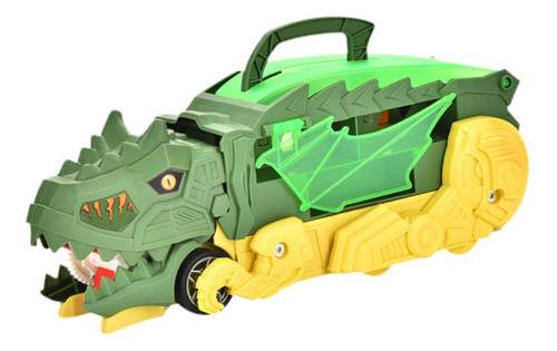 Juguete Transportador De Dinosaurios Verde Profundo