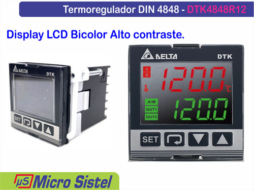 Controlador De Temperatura Delta Dtk4848r12 48x48 -