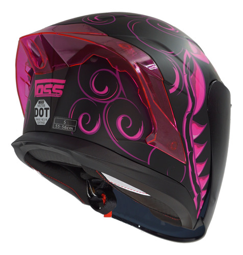 Casco Moto Mujer Cert Dot Iconic Noss Mica Abatible Deportiv