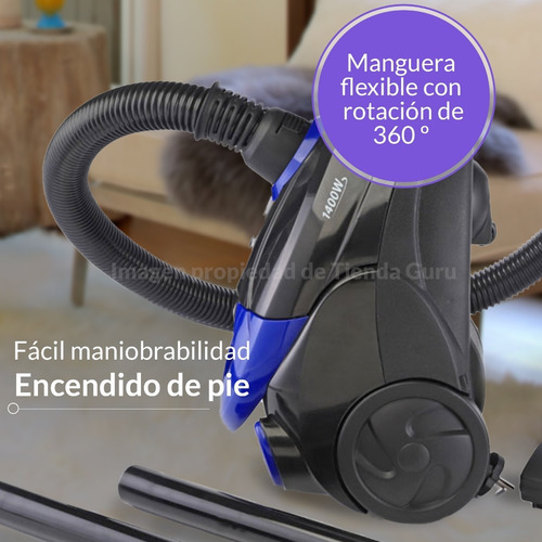 Imagen 4 de 8 de Aspiradora Liliana C/bolsa 1,5litros 1400w Boquillas La140