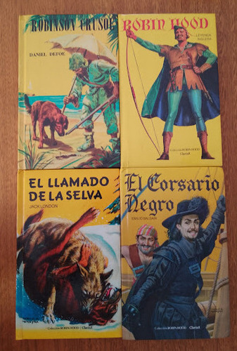 Lote X 4 Libros Infantiles Colección Robín Hood  Clarín