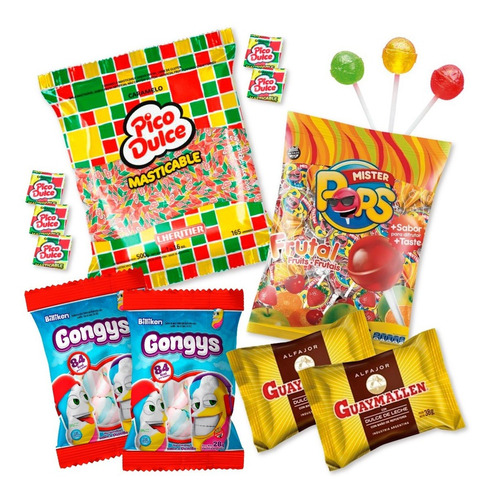 Imagen 1 de 2 de 009 - Combo De Golosinas Cumpleaños X 25 Chicos - Lollipop