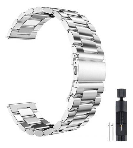 Pulseira De Relógio Universal De 22 Mm, Pulseira De Aço Inox