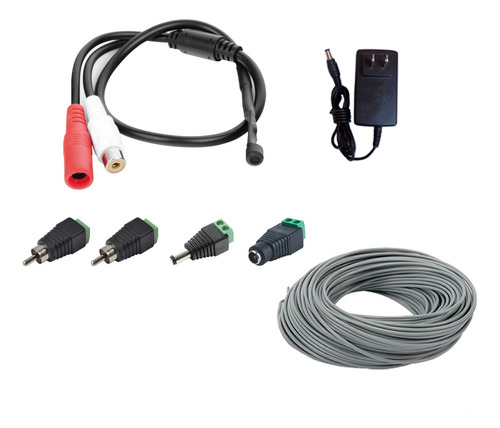 Microfono Epcom Kit Completo Alta Fidelidad Para Cctv 120m