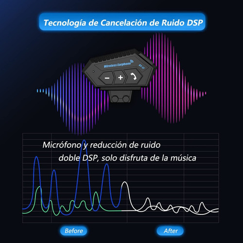Fone Ouvido Intercomunicador Capacete Moto Microfone Terço