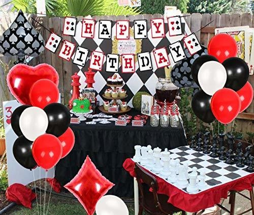 Imagen 3 de 6 de Decoraciones Para Fiestas De Casino: Pancartas De Feliz Cump