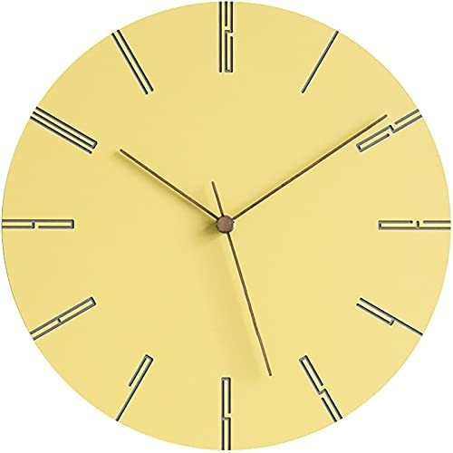 Reloj De Pared Silencioso Minimalista Moderno Colecció...