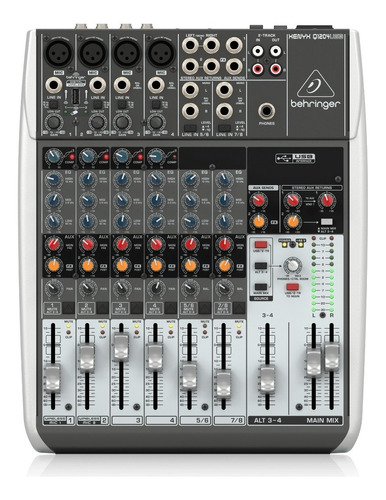 Mezcladora  Behringer Xenyx Q1204usb 8 Canales 