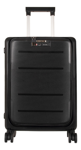 Maleta De Viaje Plegable 20 In De Mano 360° Tsa Lock Monteli Negro Lisa