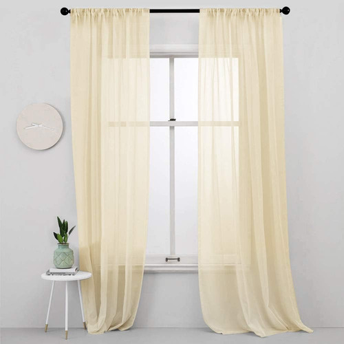 Mrtrees Cortinas Transparentes De 95 Pulgadas De Longitud Sa