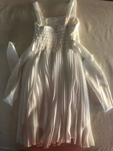 Imagen 2 de 4 de Vestido De Fiesta Niña Talle 8 Y Saquito De Encaje