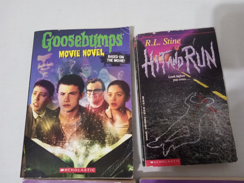 R L Stine X4 Goosebumps Hit And Run Movie Novel Palermo Envi (Usado)