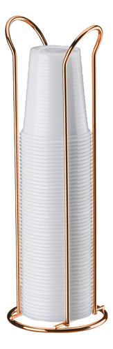 Suporte Porta Copos De Água 200ml Rosé Gold 1148rg Future