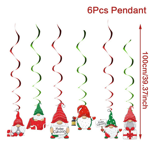 Colgante Navideño Espiral Decoración Navideña 2023