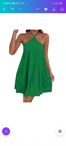 Vestido Frente Unica Amarração No Pescoço