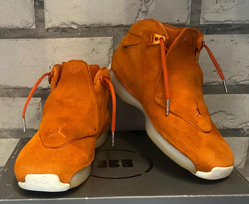 Tenis Jordan 18 Retro Naranja Hombre Talla 8