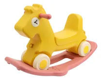 Comprar Mini Mundo GHT180 Caballito Mecedora 2 En 1 para Niños Pequeños Carrito Montable Musical Color Amarillo