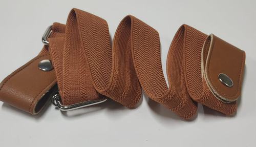 Cinto Elástico Sem Fivela Ajustável Feminino Masculino Plus Cor Preto Tamanho U