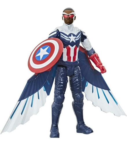 Figura De Acción Del Capitán América Falcon Titan Hero Serie