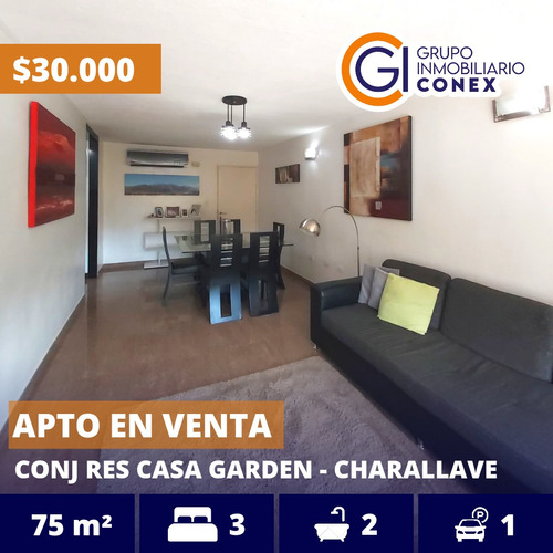 Se Vende Apartamento 75m2 3h/2b/1p Casa Garden Charallave 4617