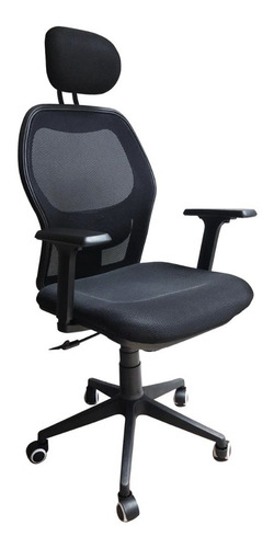 Imagen 3 de 10 de Sillón Ejecutivo Cais Apoya Cabeza Regulable Respaldo Alto