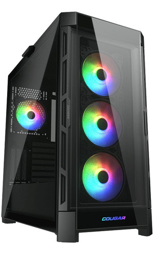 Gabinete Cougar Duoface Pro Rgb Negro Eatx Cristal Templado