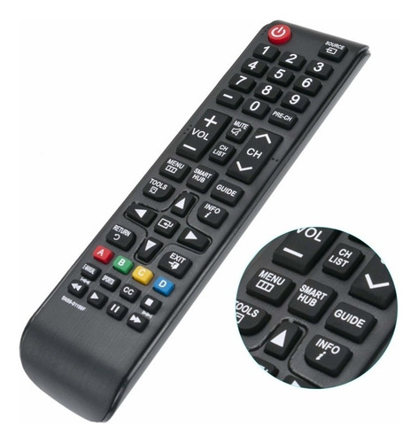 Controle Remoto Compativel Tv Samsumg Smart Hub - 4k