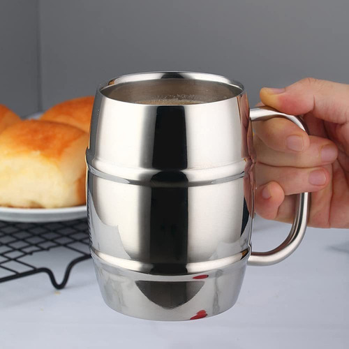 Taza De Acero Inoxidable, Taza De Barril, Café, Cerveza 450