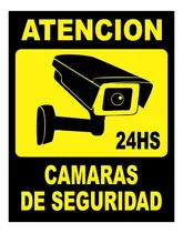 Comprar Cartel Propiedad Atencion Camaras Seguridad Monitoreo 30x40