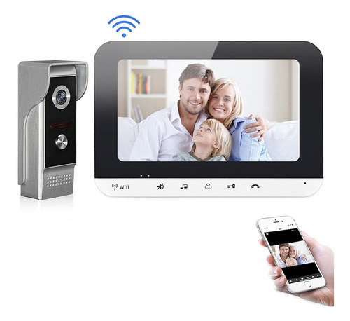 Imagen 1 de 10 de Video Portero Wifi Citofono Hd Intemperie Timbre Infrarrojo