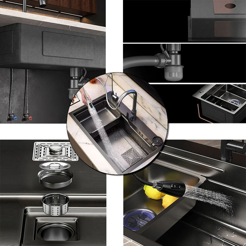 Combo Lavaplato Empotrado80x45cm Acero Inoxidable Fullequipo