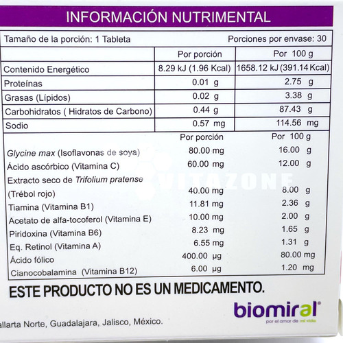 Isoflavonas De Soya Trébol Rojo Pleniform 40 30 Capsulas