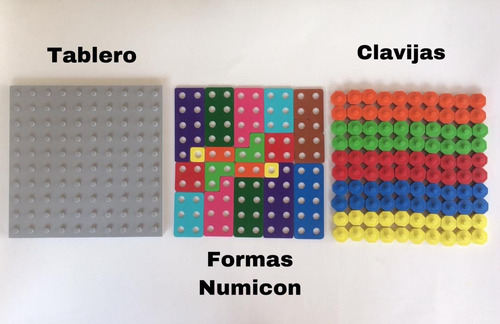 Juegos Didacticos De Mesa Numicon En Mdf.