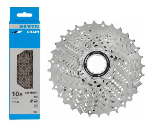 Set Cadena Shimano + Piñon Shimano Ruta 10vel - Oscar Bikes