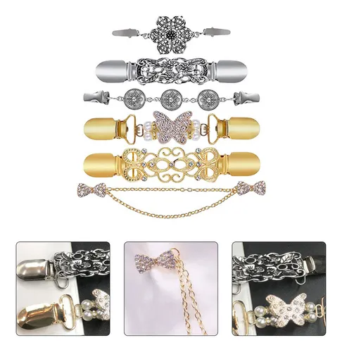 Clips Para Ropa Con Forma De Mariposa, Cárdigan, Cuello, Vin