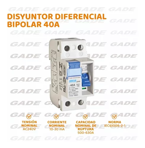 Disyuntor magnetotérmico 30-40A - Guarconsa - Distribuidor de