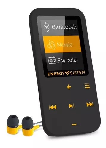 Mp4 Bluetooth Touch 16 Gb Pantalla Lcd Energy System Color Negro / Amarillo