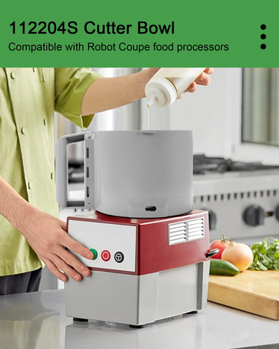 S Cutter Bowl Compatible Con Robot Coupe R2 Bowl, Food Grey
