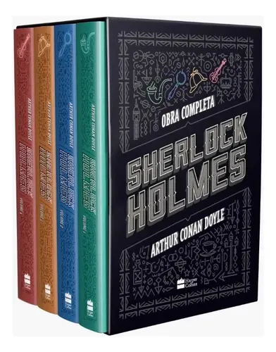 Kit Livro Box Sherlock Holmes Arthur Conan Doyle 1ª Edição Obra