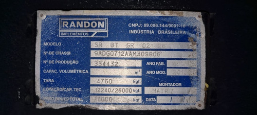Imagem 14 de 14 de Bitrem Granel. Randon 2010 Assol.chapa/7.10mt./1.80tamp 9g23
