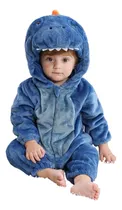 Comprar Macacão Kigurumi Pijama Bebê Criança Animal Dinossauro Azul