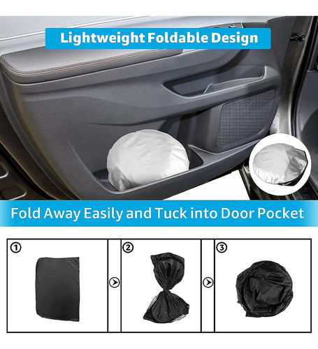 Parasol De Coche Plegable Universal Y Parabrisas Delantero