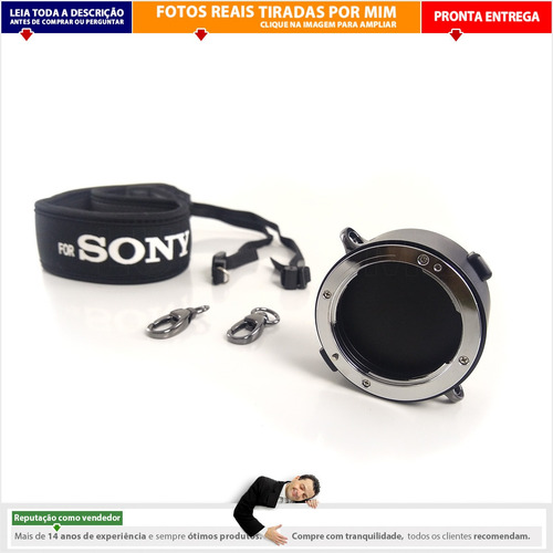 Imagem 3 de 10 de Porta Lente Para 2 Lentes Sony E-mount C/ Alça Tiracolo | N2