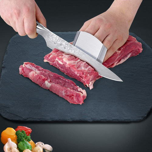 Cuchillo De Chef Profesional Afilado De 8 Con Protector