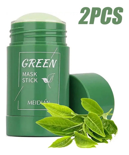 2 Peças De Rímel Cha Verde Green Mask Stick Pronta Para Entr