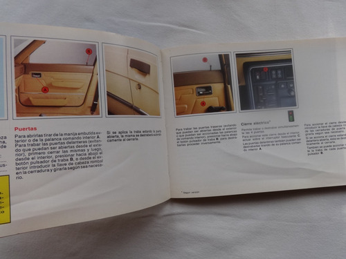 Manual Guantera Renault 9 1992 Instrucciones R9 Catalogo (Usado)