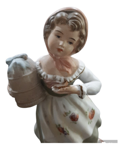 Estatua De Porcelana De Una Niña. Japan